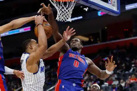 The Pistons are controlling the paint